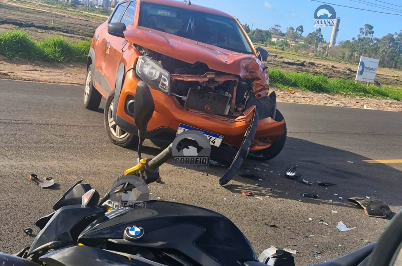 🚨 MOTOCICLISTA FICA FERIDO EM COLISÃO NA ERS-389, EM CAPÃO DA CANOA