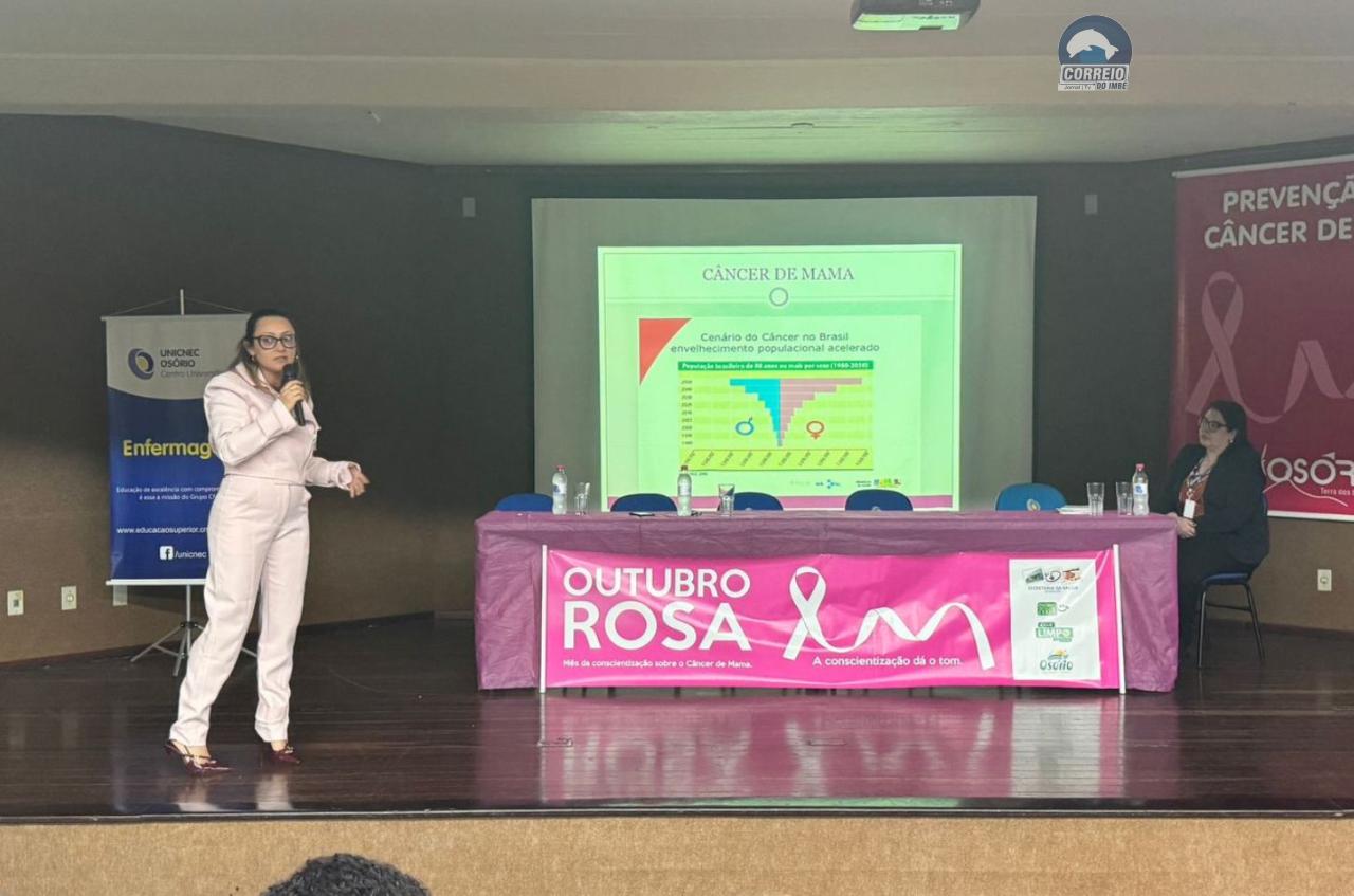 🎀💬 PALESTRAS SOBRE PREVENÇÃO E AUTOCUIDADO ABREM A PROGRAMAÇÃO DO OUTUBRO ROSA EM OSÓRIO 🌸🎀