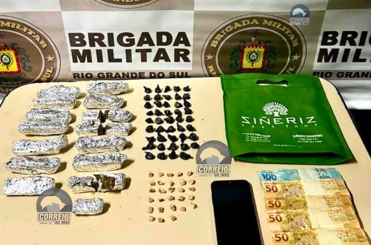 🚨TRAFICANTE É PRESO COM MAIS DE 70 PORÇÕES DE DROGAS EM AÇÃO DA BRIGADA MILITAR