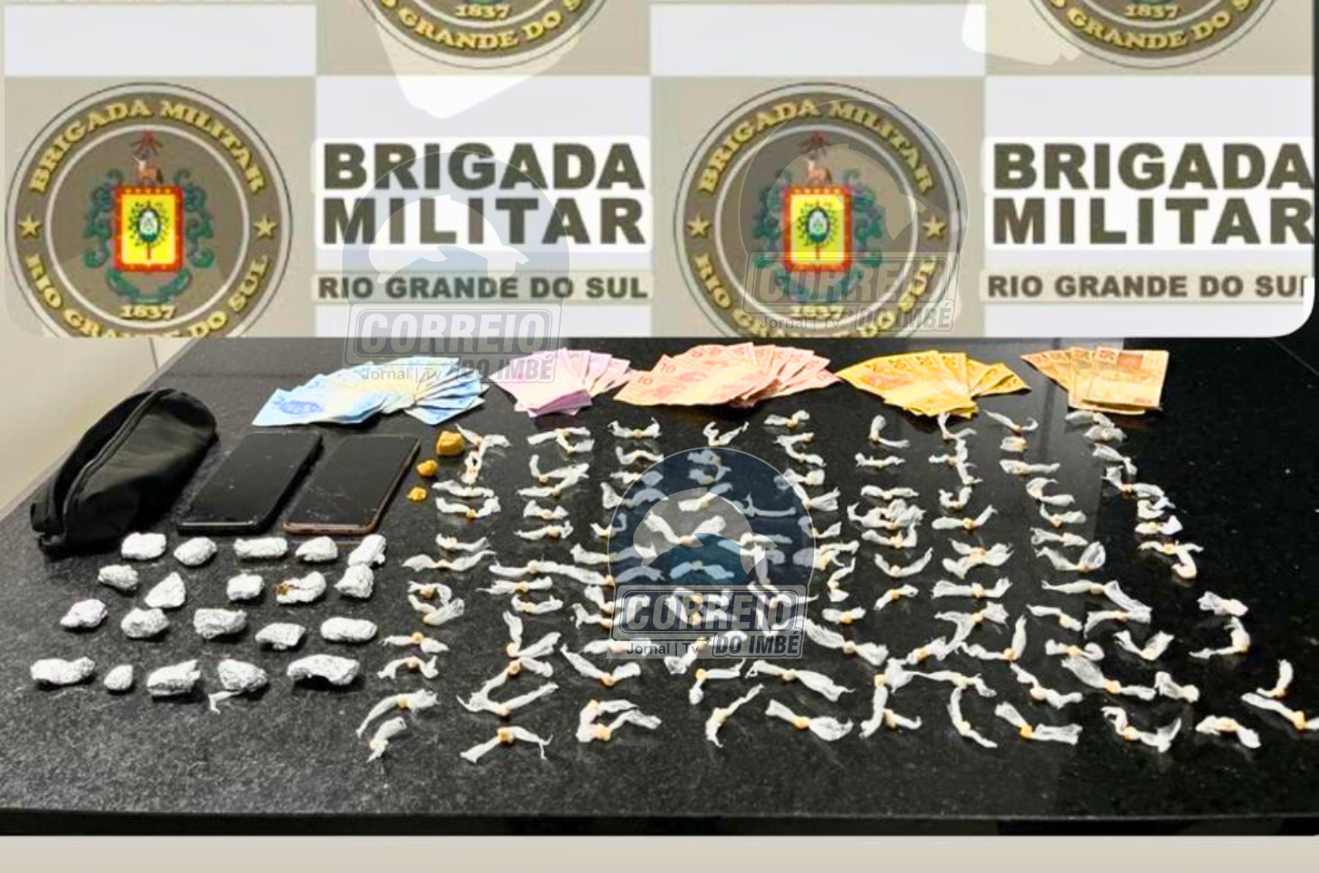 🚨 Brigada Militar apreende mais de 140 porções de drogas no Parque dos Presidentes, em Tramandaí