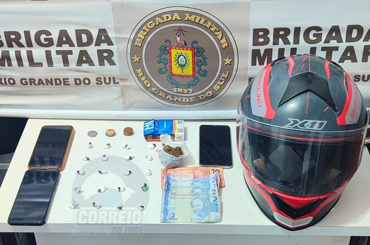 🚨 Brigada Militar Prende Homem com Cocaína em Osório