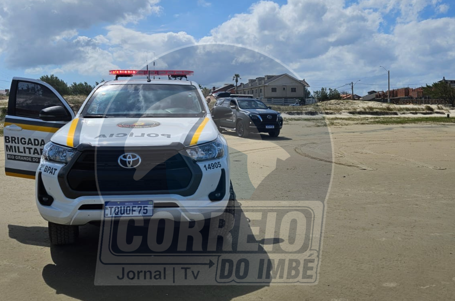 Brigada Militar remove granada encontrada em residência e realiza detonação controlada na beira-mar de Tramandaí