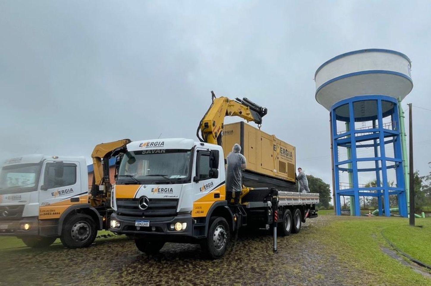 Ciclone Extratropical: Corsan Instala Geradores De Energia Elétrica Para Garantir A Segurança Operacional E O Abastecimento De Água No Litoral Norte