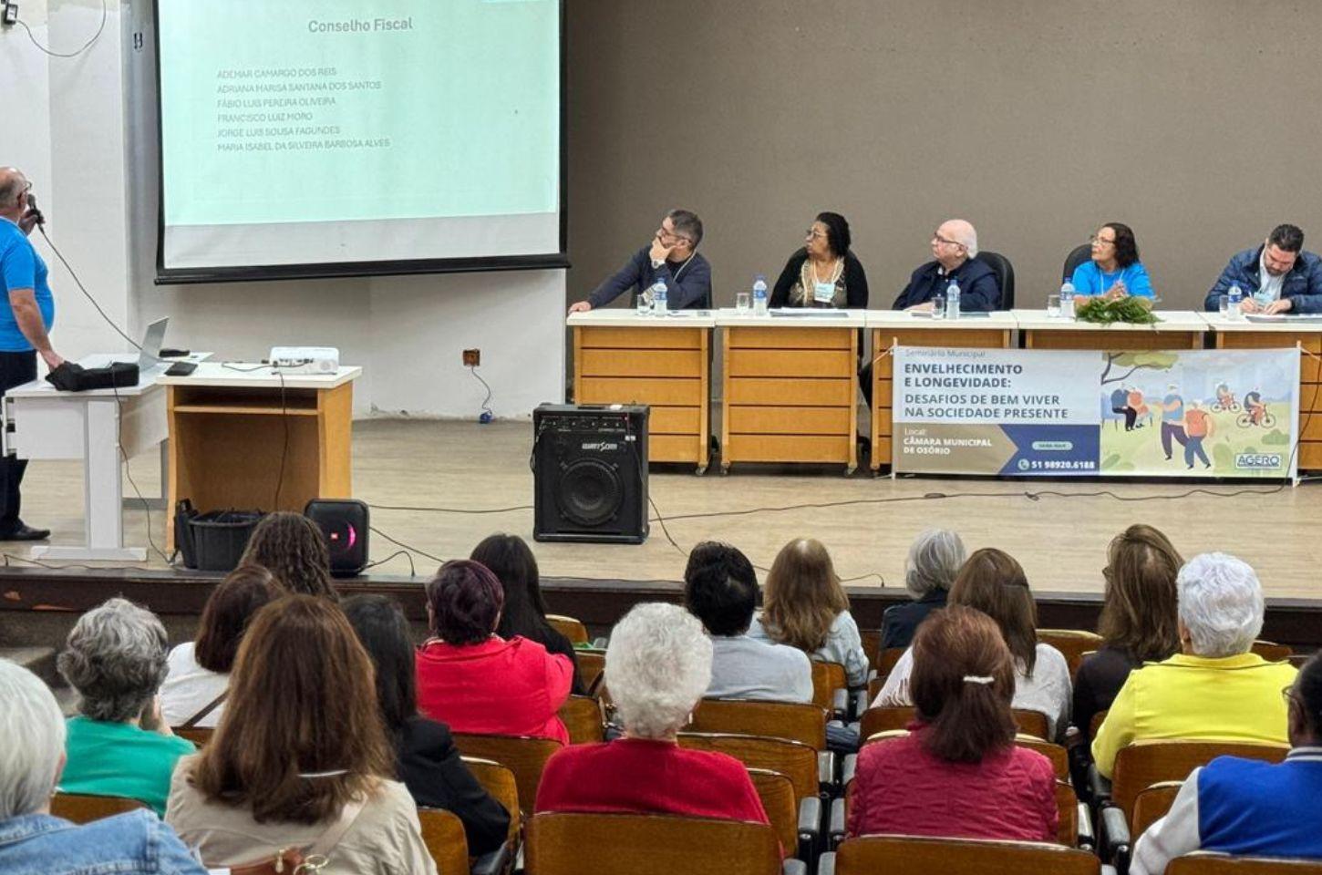 🎓👵Seminário Sobre Envelhecimento E Longevidade E Qualidade De Vida Da População Idosa Foi Realizado Em Osório