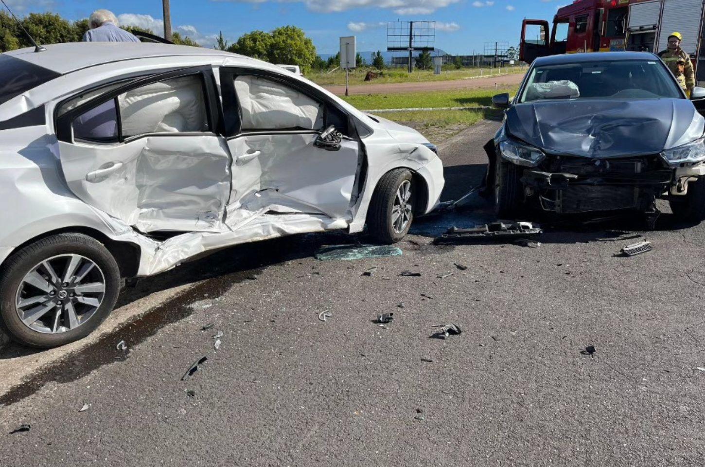 Acidente no km 3 da Estrada do Mar em Osório é registrado na manhã desta quarta-feira
