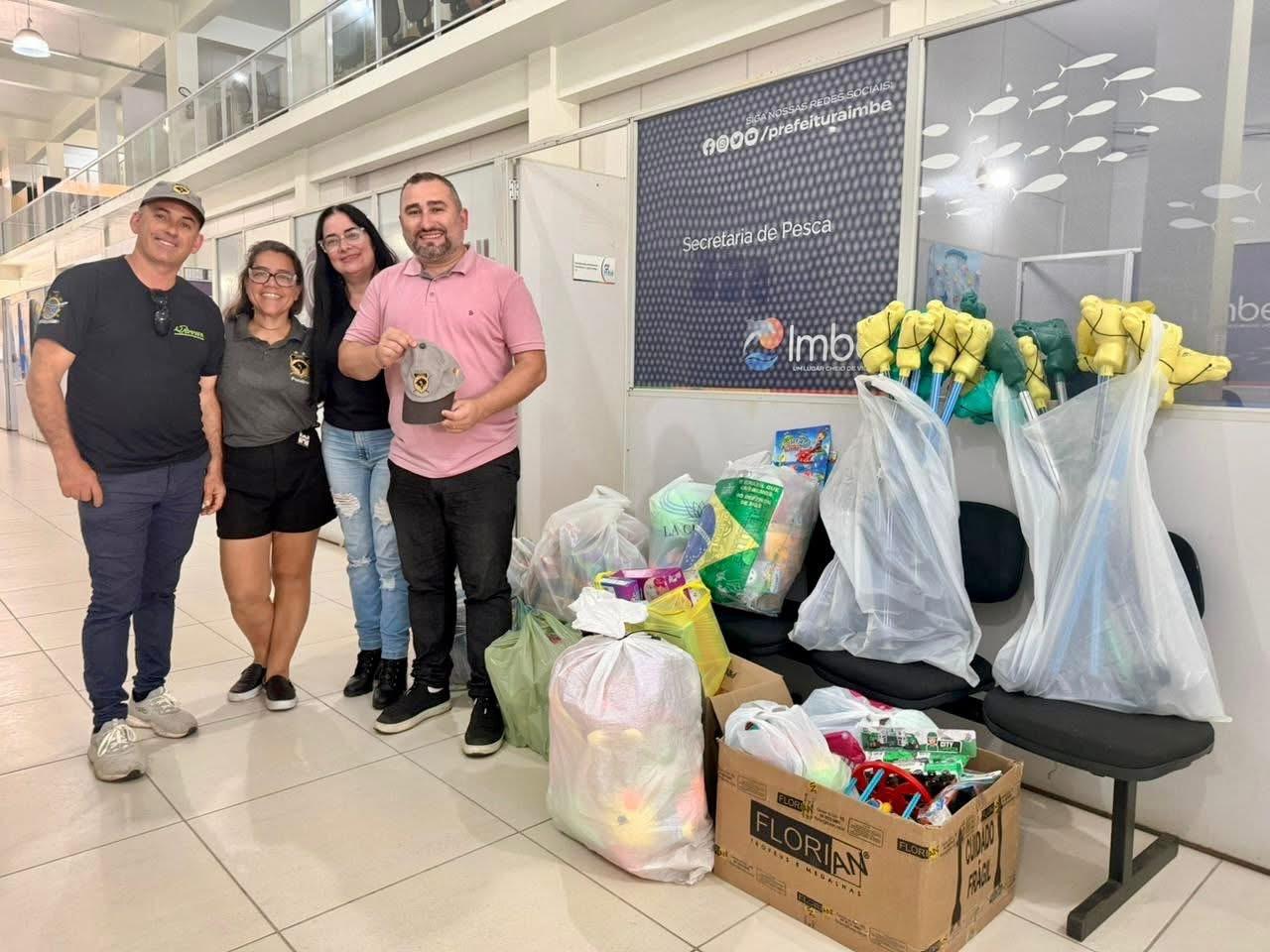 CAMPEONATO DE PESCA DOA BRINQUEDOS E ALIMENTOS À SETUR IMBÉ 
