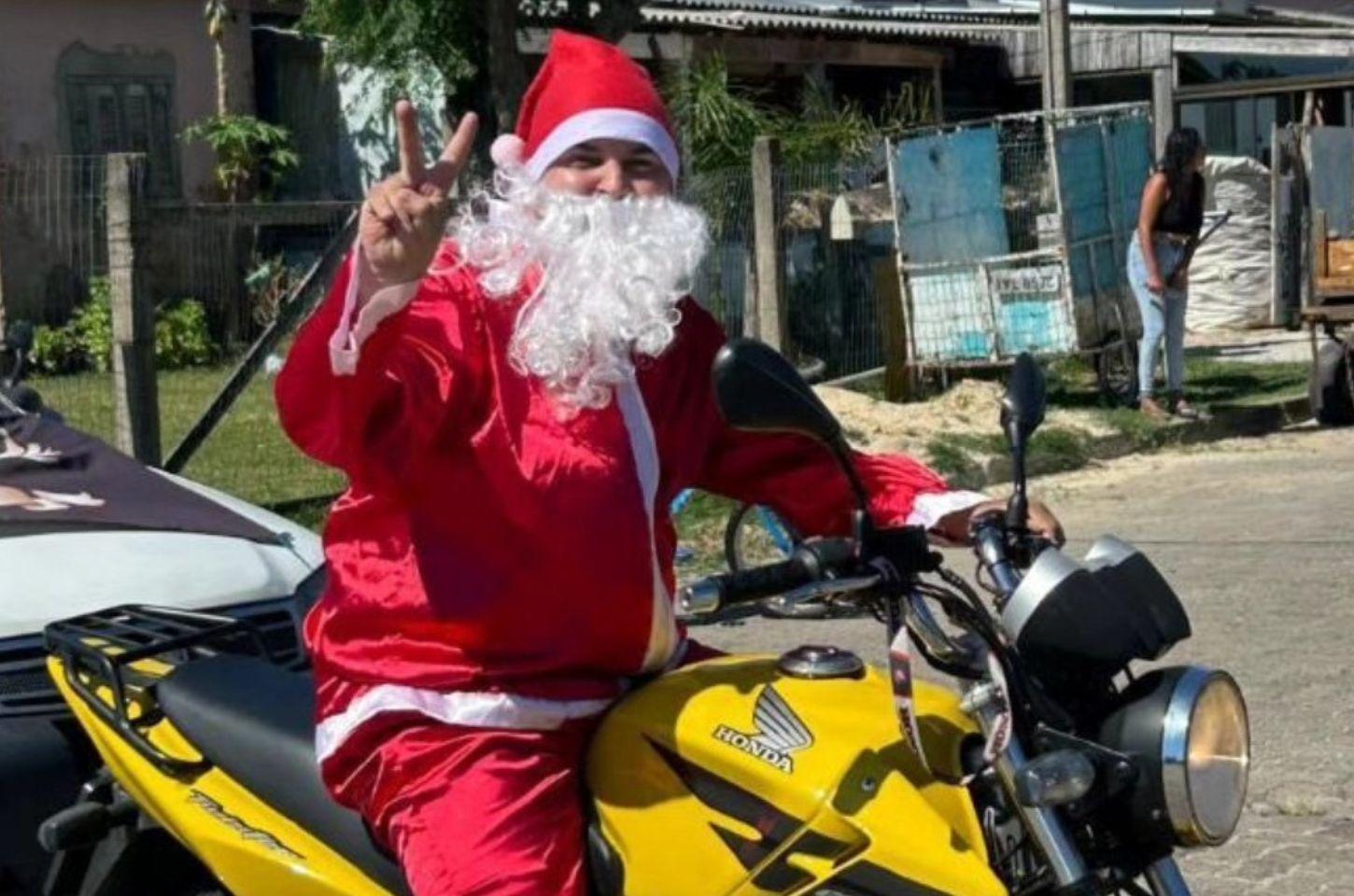 Grupo de motociclistas Street Lions realiza ação de Natal e distribui mais de 700 pacotes em Osório