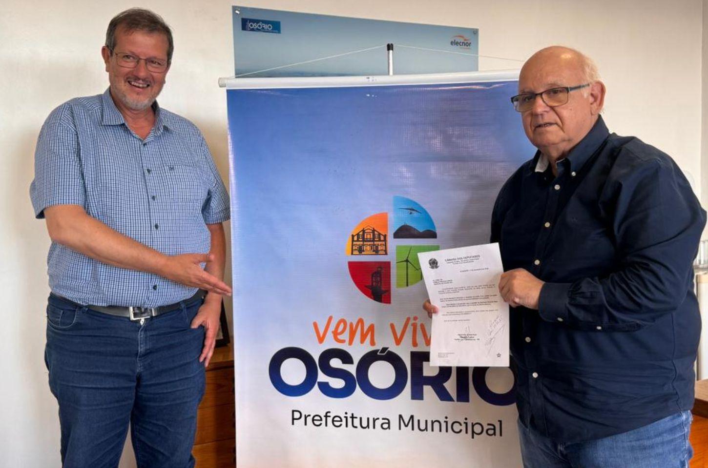 Município de Osório é contemplado com emenda parlamentar de R$ 250 mil reais