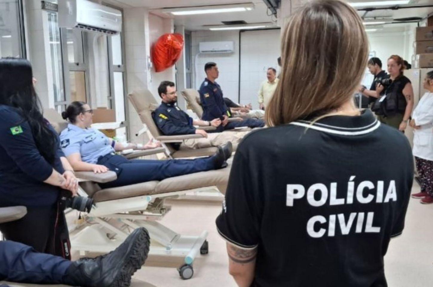 Polícia Civil participa da 4ª edição da campanha de doação de sangue “Unidos pela Vida”