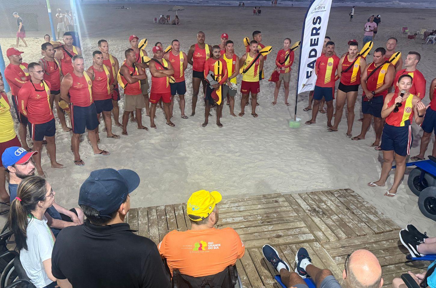 Arroio do Sal conta com o maior pelotão de guarda-vidas capacitados pelo Praia Acessível da região do Litoral Norte