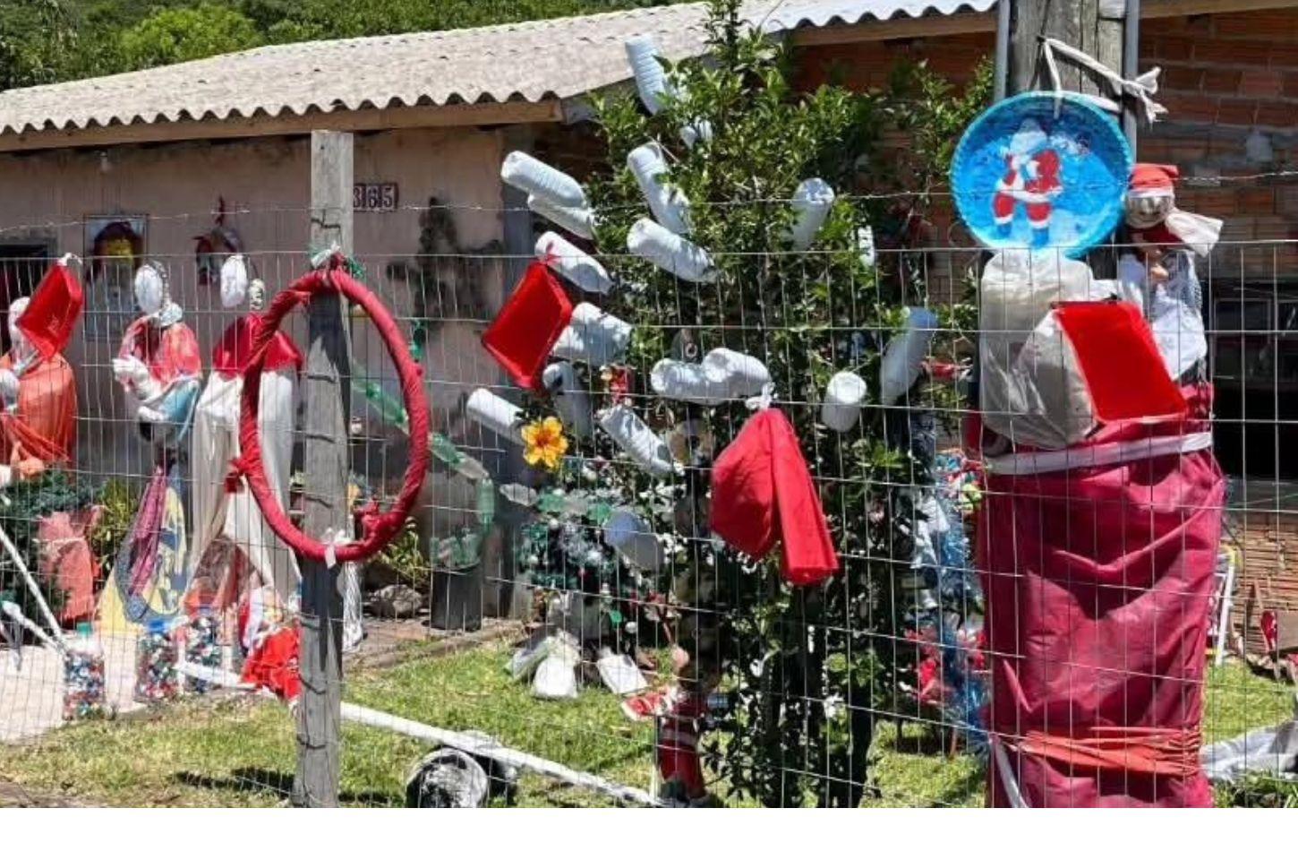 Decoração sustentável conquista a maior nota do Concurso de Natal em Osório
