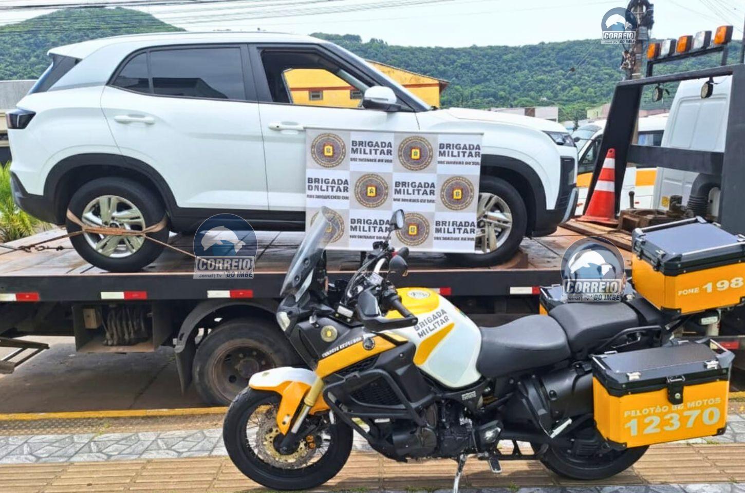 🚨 Perseguição termina com prisão e apreensão de veículo clonado na ERS-389, em Osório