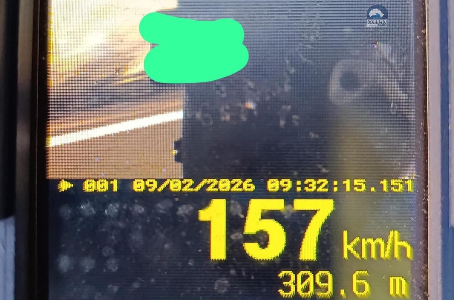 🚨CPRBM flagra motociclista a 157 km/h na ERS-030 entre Osório e Tramandaí