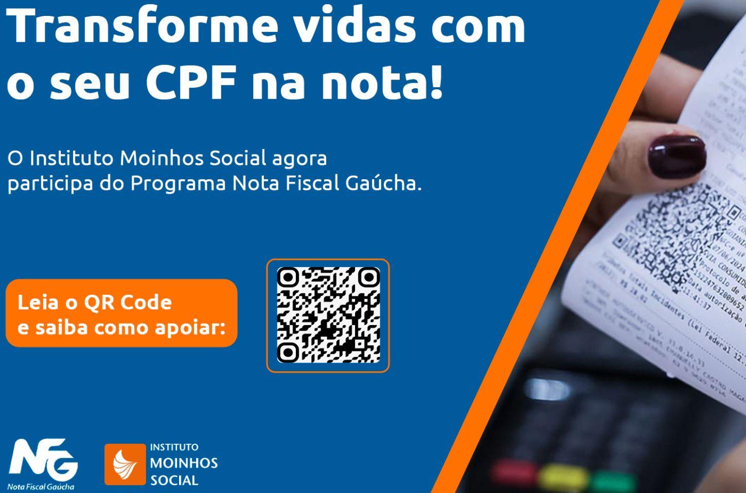Instituto Moinhos Social passa a integrar o Nota Fiscal Gaúcha e amplia captação para projetos sociais no RS 