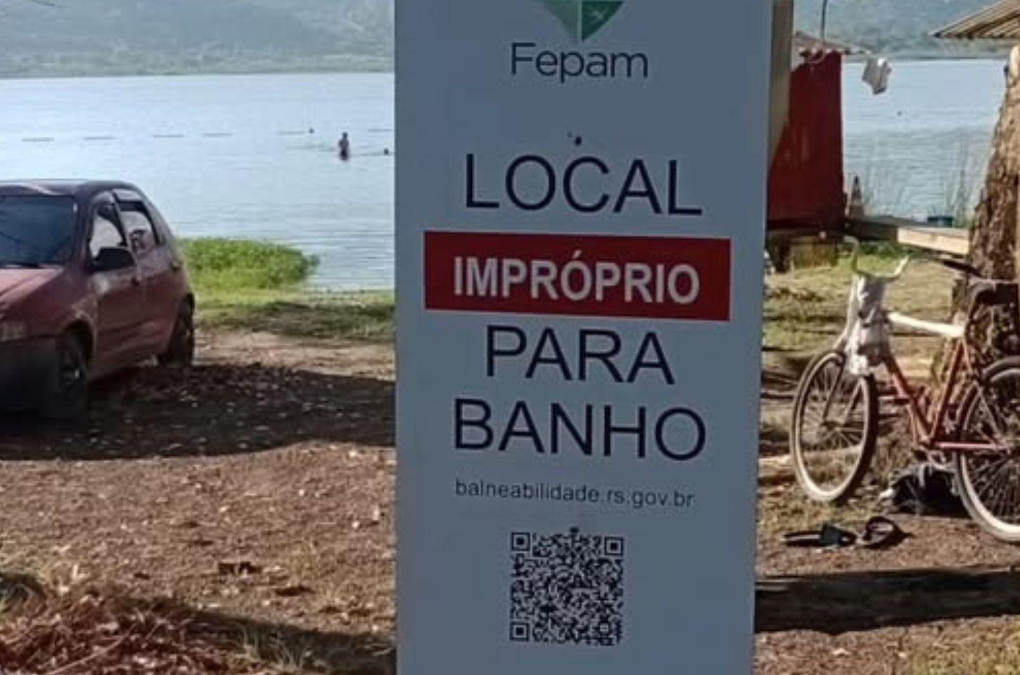 Lagoa do Peixoto completa 6ª semana consecutiva imprópria para banho em Osório