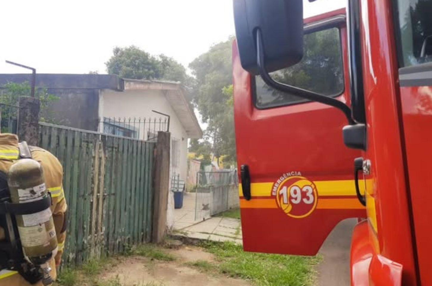 Princípio de incêndio causa susto no Bairro Sulbrasileiro, em Osório