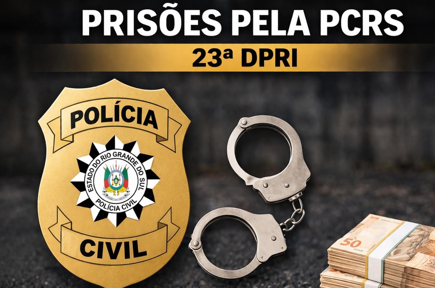 POLÍCIA CIVIL CUMPRE MANDADOS E PRENDE INVESTIGADOS POR GOLPE DO NUDES E TRÁFICO DE DROGAS EM TRAMANDAÍ E TORRES