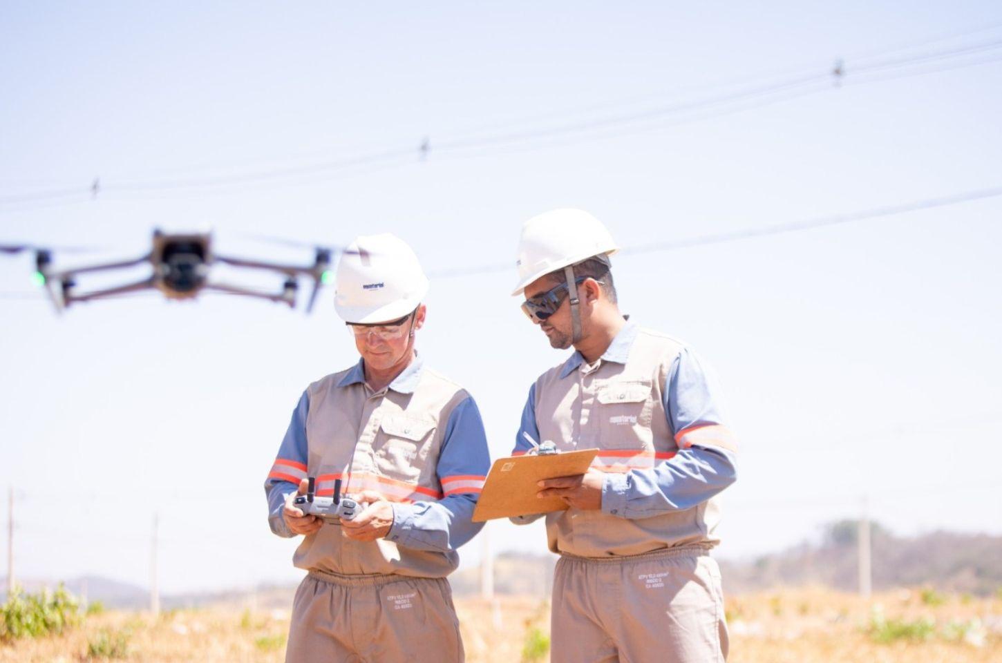 CEEE Equatorial alerta para riscos do uso de drones próximo à rede elétrica 