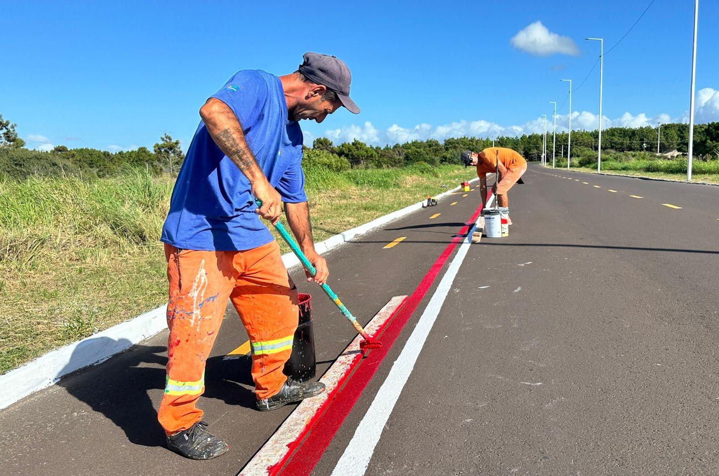 CICLOFAIXA DA AVENIDA IMARA COMEÇA A GANHAR VIDA