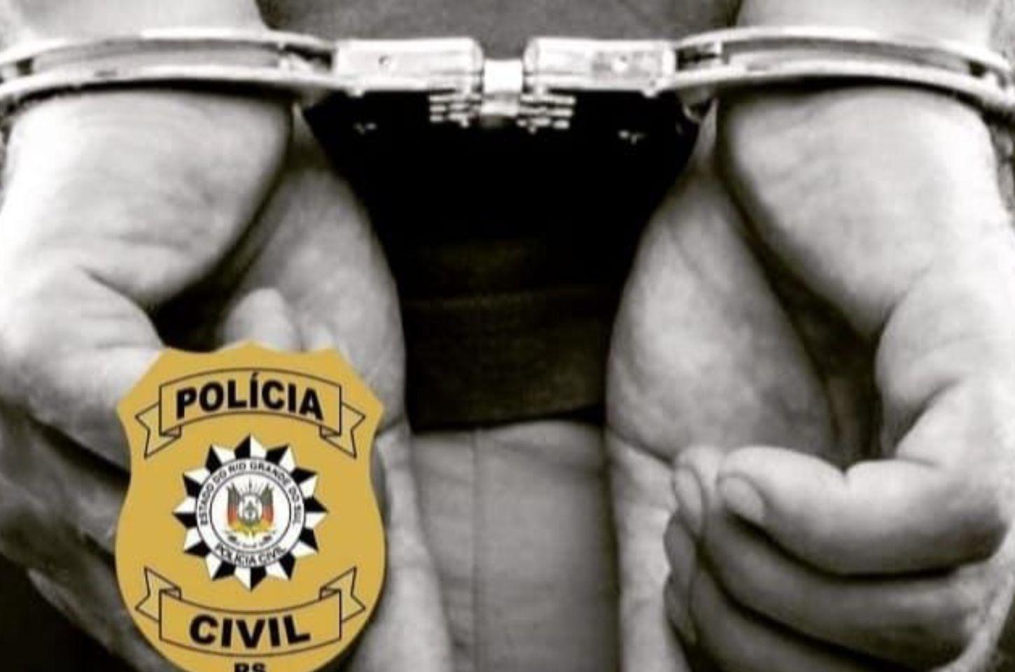 POLÍCIA CIVIL CUMPRE MANDADO DE PRISÃO E DE BUSCA E APREENSÃO EM MOSTARDAS