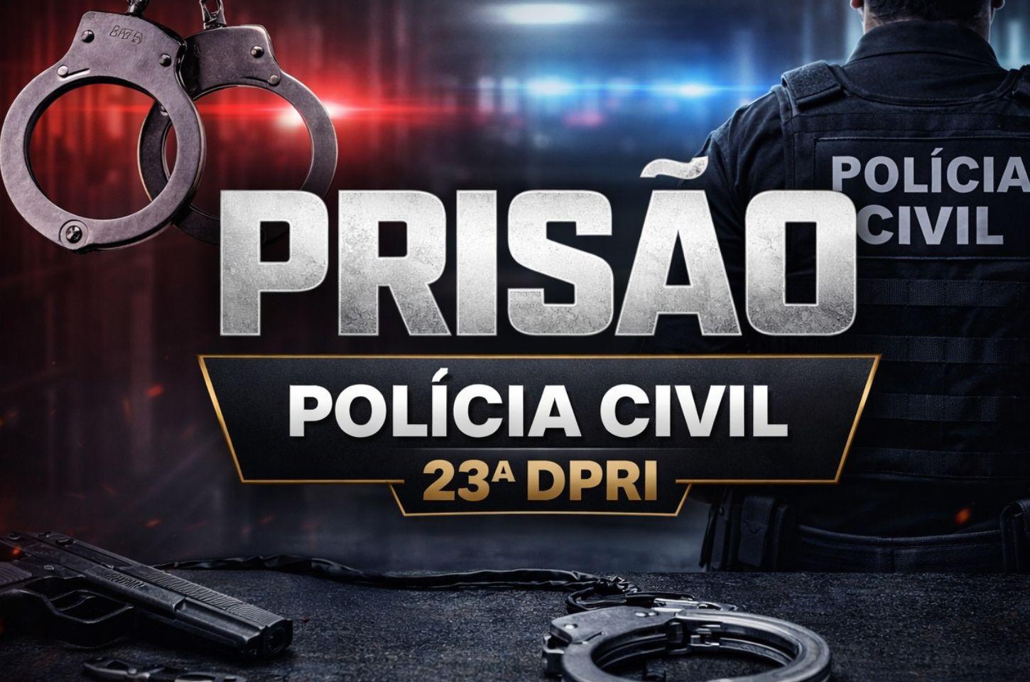 POLÍCIA CIVIL PRENDE FORAGIDO PELO CRIME DE ESTUPRO DE VULNERÁVEL EM CAPÃO DA CANOA