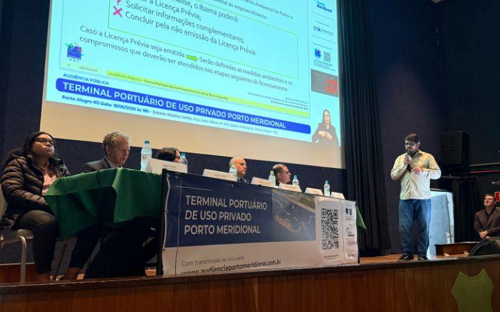 Audiência pública do Porto Meridional reúne mais de 250 pessoas em Porto Alegre 