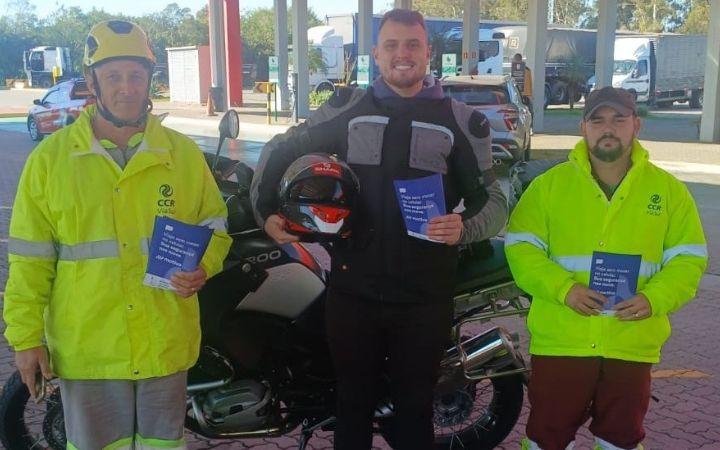 “No trânsito, seja apenas motorista”: tema foi reforçado pela ViaSul durante Maio Amarelo