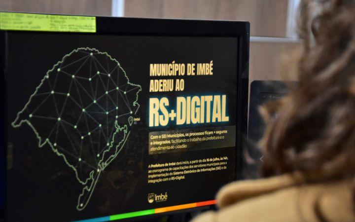 Prefeitura de Imbé inicia implantação do Sistema Eletrônico de Informações e adere ao programa RS+Digital