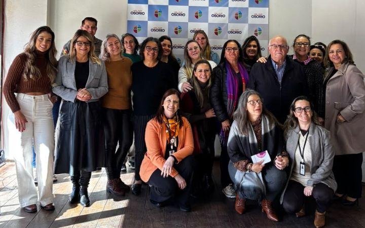 Reunião debate ações do Agosto Lilás em Osório e o fortalecimento das políticas públicas para as mulheres