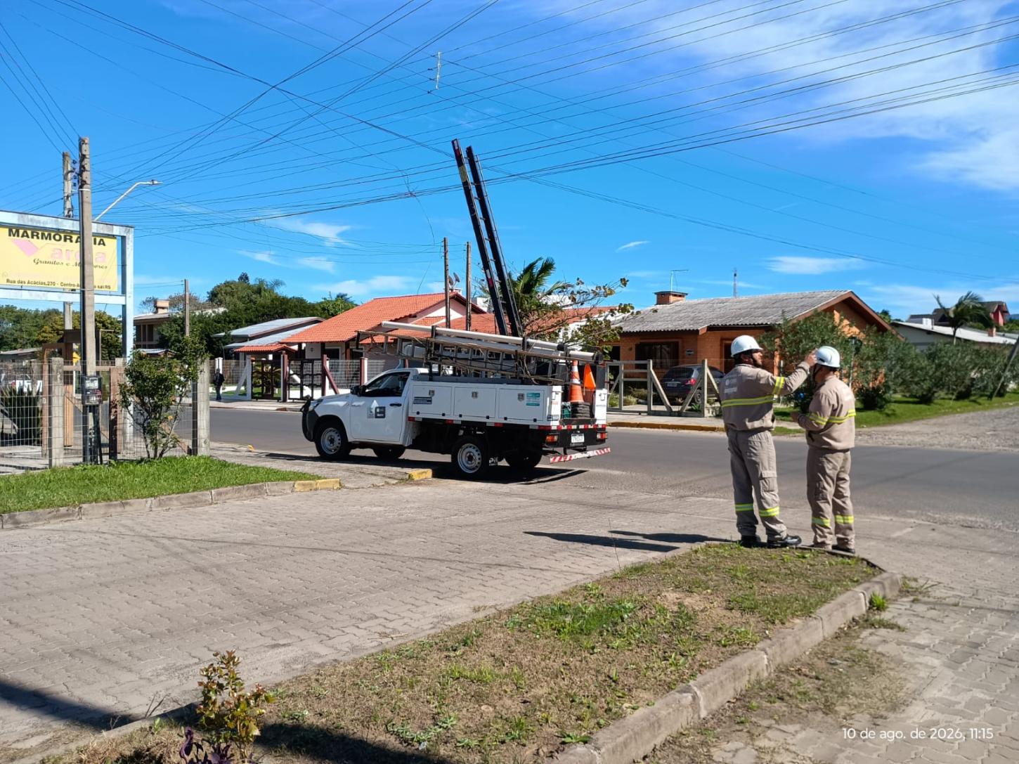 Atuação da Prefeitura de Arroio do Sal garante reforço da CEEE/Equatorial para restabelecer energia em Arroio do Sal