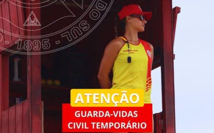 ABERTAS AS INSCRIÇÕES PARA GUARDA-VIDAS CIVIS TEMPORÁRIOS