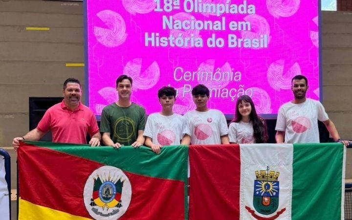 Estudantes de Osório conquistam medalha de cristal na Olimpíada Nacional em História do Brasil