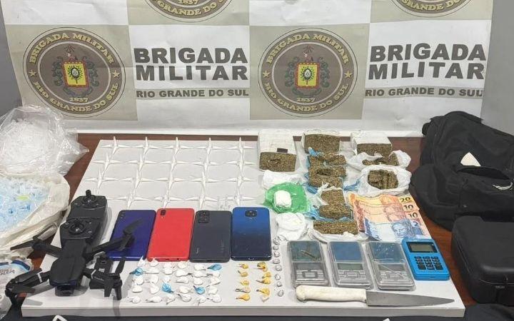 BM prende homem com mais de 1 kg de drogas e drone em Arroio do Sal