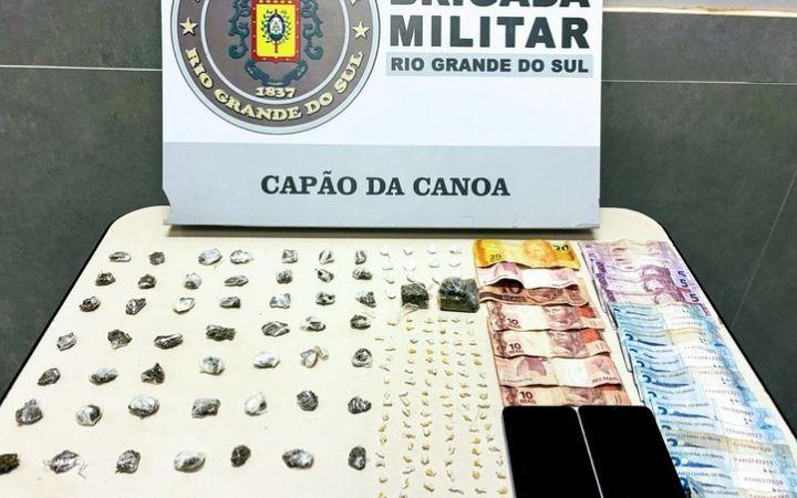 BM prende mulher por tráfico de drogas em Capão da Canoa