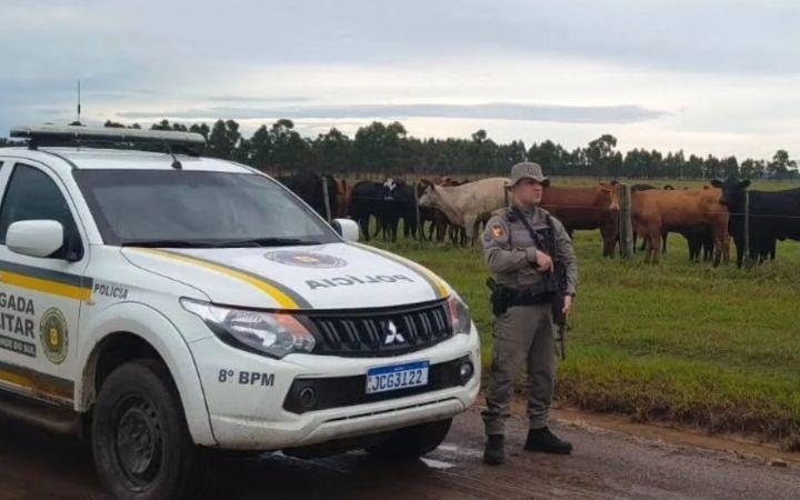 BRIGADA MILITAR REALIZA OPERAÇÃO COMBATE AO ABIGEATO IV EM OSÓRIO