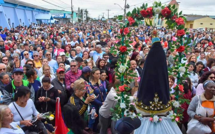 Imbé terá duas procissões nesta segunda-feira na 40ª Romaria de Nossa Senhora Aparecida
