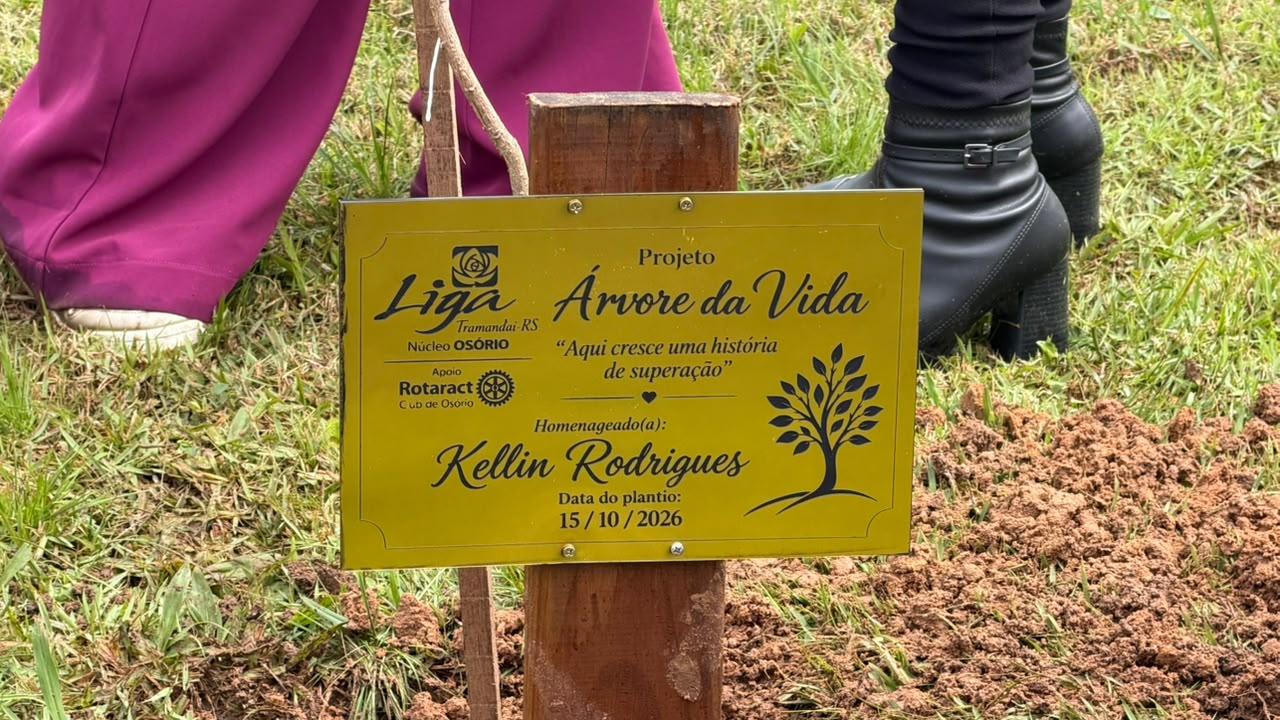 Liga Feminina de Combate ao Câncer Núcleo de Osório realiza o plantio de árvores em homenagem a pacientes que venceram o câncer de mama