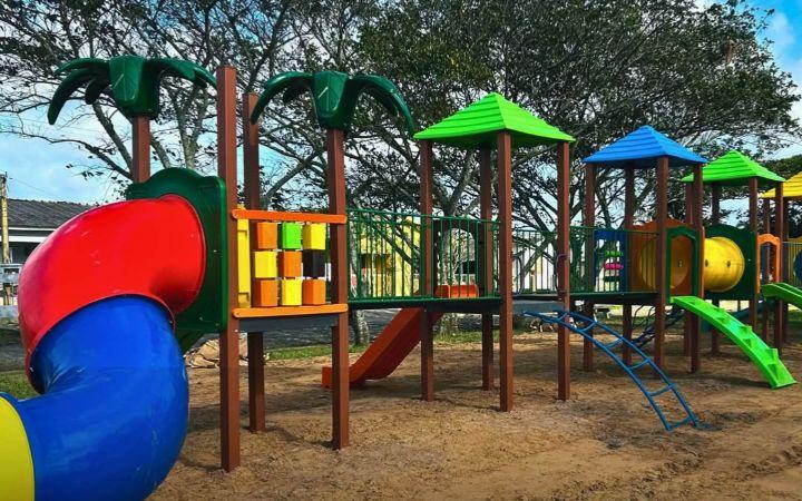 Novos espaços de diversão para as crianças começam a tomar forma em Palmares do Sul
