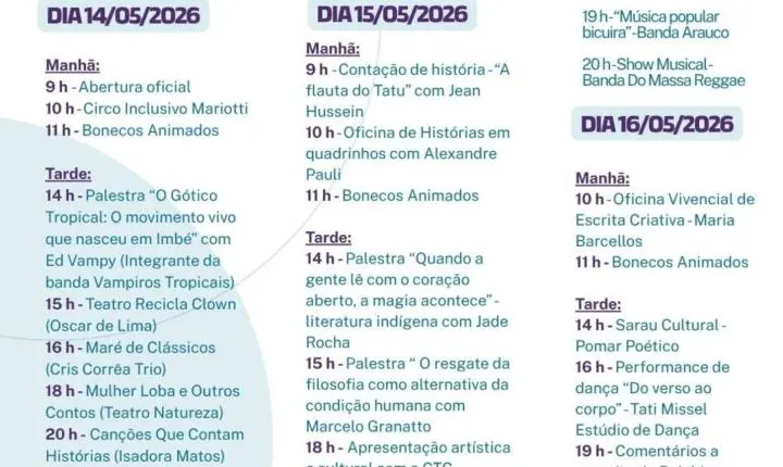 17ª Feira do Livro de Imbé inicia nesta quinta-feira