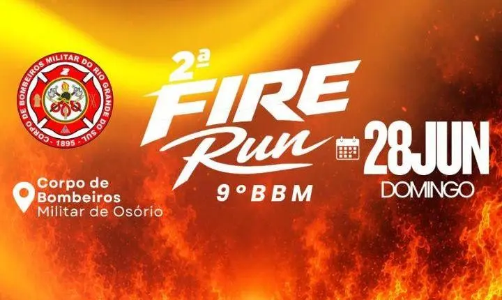 2° Fire Run vai alterar o trânsito de Osório no próximo domingo para prova de corrida dos bombeiros