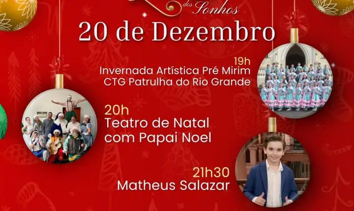 4º Natal dos Sonhos começa na próxima Sexta - Feira em Santo Antônio da Patrulha