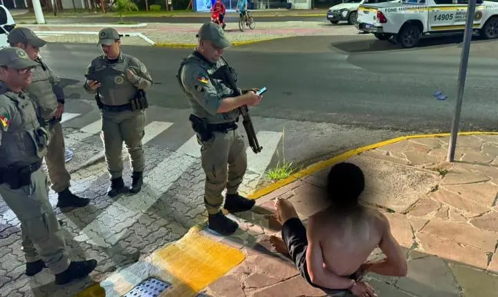 🚨 Ação da Brigada Militar resulta em prisão por roubo no Centro de Imbé