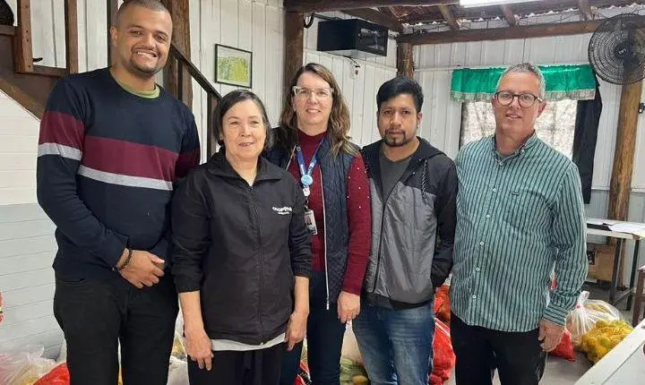 🌾🤝ALIMENTOS DA PRODUÇÃO DA AGRICULTURA FAMILIAR DE OSÓRIO SÃO ENTREGUES NA ALDEIA INDÍGENA SOL NASCENTE