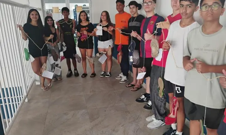 ALUNOS DA EMEF TIRADENTES DE IMBÉ DESENVOLVEM PROJETO DE CONSCIENTIZAÇÃO SOBRE FEMINICÍDIO