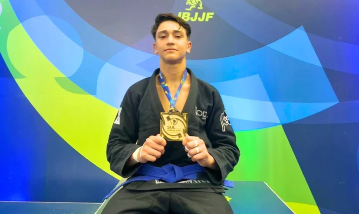 Atleta da Alliance Jiu-Jitsu de Tramandaí brilha no cenário internacional e conquista título no Sul-Americano