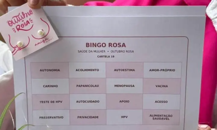 BINGO ALUSIVO AO OUTUBRO ROSA PROMOVE CONSCIENTIZAÇÃO SOBRE A SAÚDE DA MULHER EM ATLÂNTIDA SUL