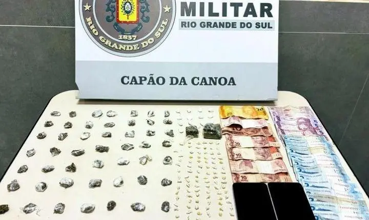BM prende mulher por tráfico de drogas em Capão da Canoa