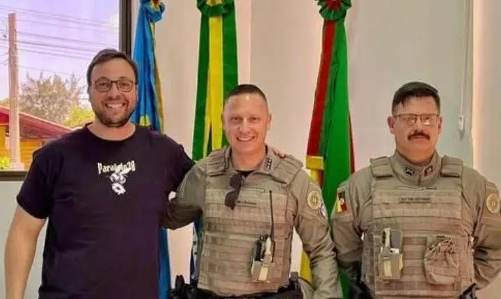 Brigada Militar e Prefeitura de Balneário Pinhal reúnem-se para debater ações de policiamento no município 