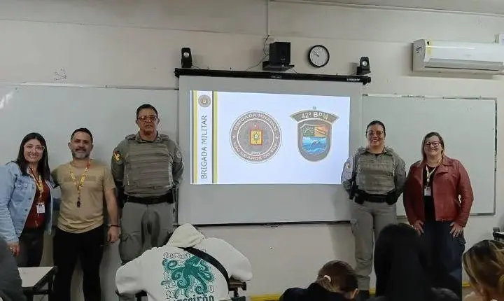Brigada Militar promove palestras sobre educação para o trânsito