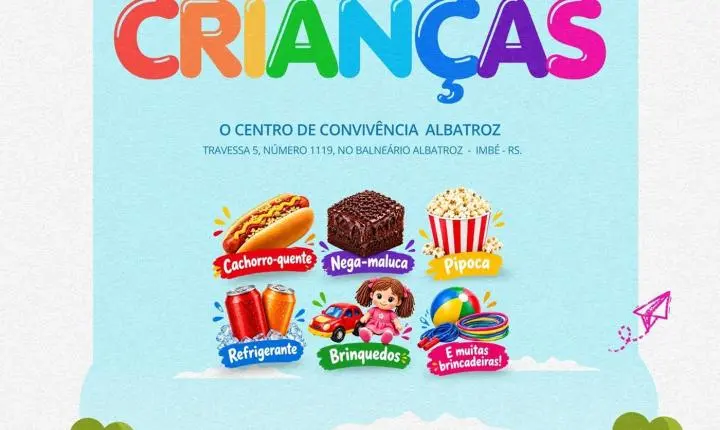 Centro de Convivência de Imbé promove festa de Dia das Crianças em outubro